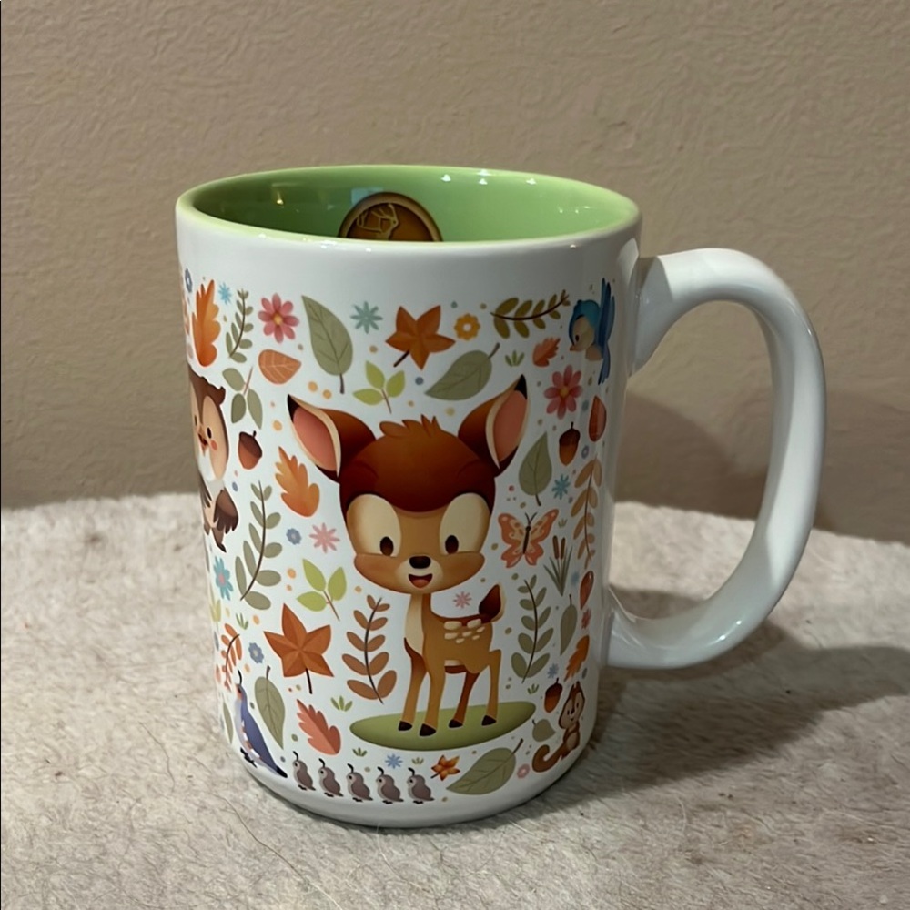 Disney Forest Friends Ceramic Mug - Green Interior